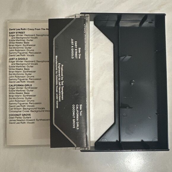 David Lee Roth "Crazy From The Heat" Cassette Tape 1985 Warner Bros - Picture 4 of 6